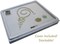 The Beadsmith Treasure Mat Tray, Bead Board, Grey Flocked, with Cover, Design Boards for Jewelry Making. (Treasure Mat not Included)